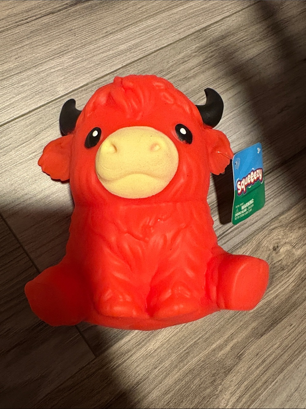 🐮 Toymendous Squeeezy Red Highland Cow Squishy Sensory Fidget Toy NWT❤️